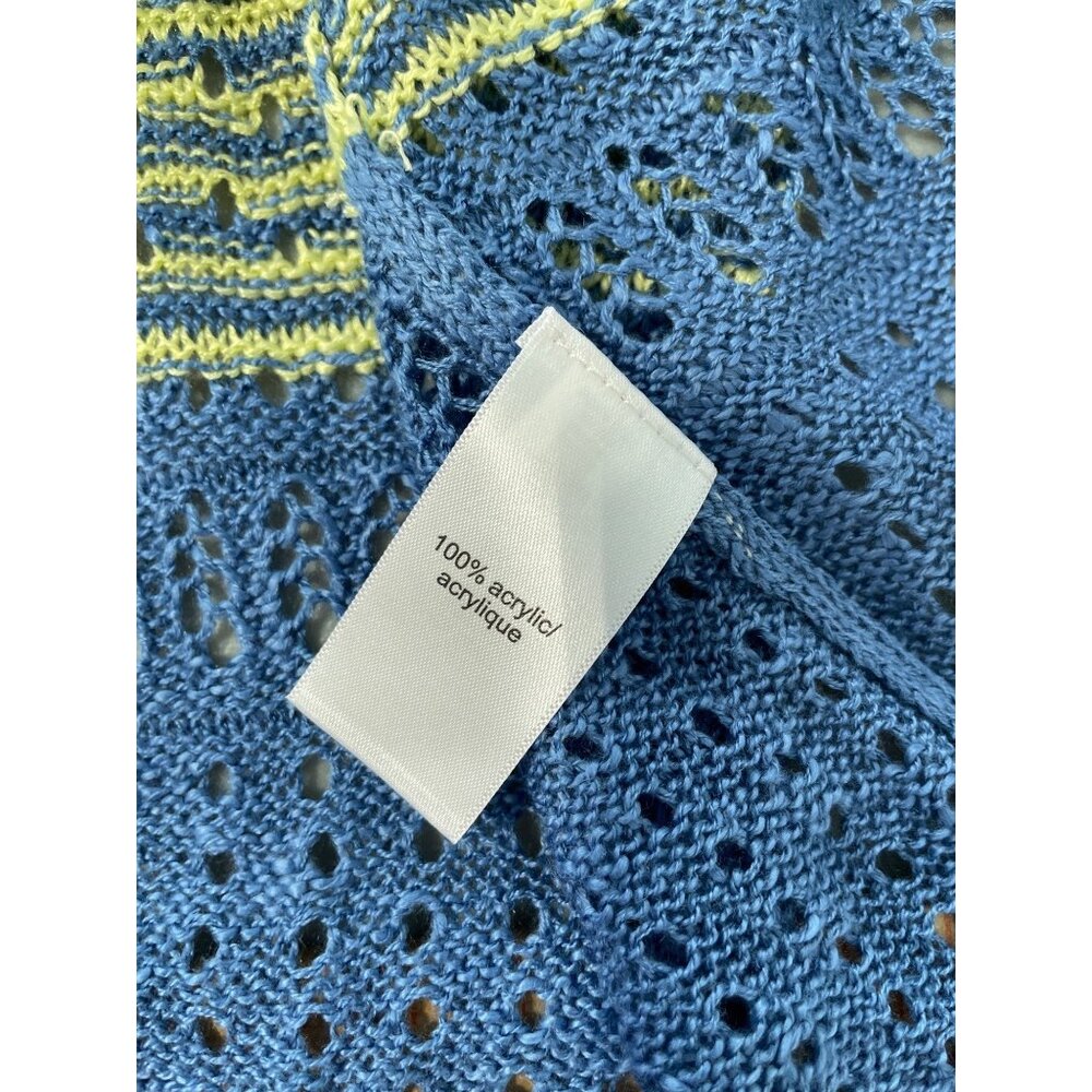 Maurices Cardigan Sweater Size Large Striped Open Stitch Multicolor Comfort Knit - Picture 5 of 7